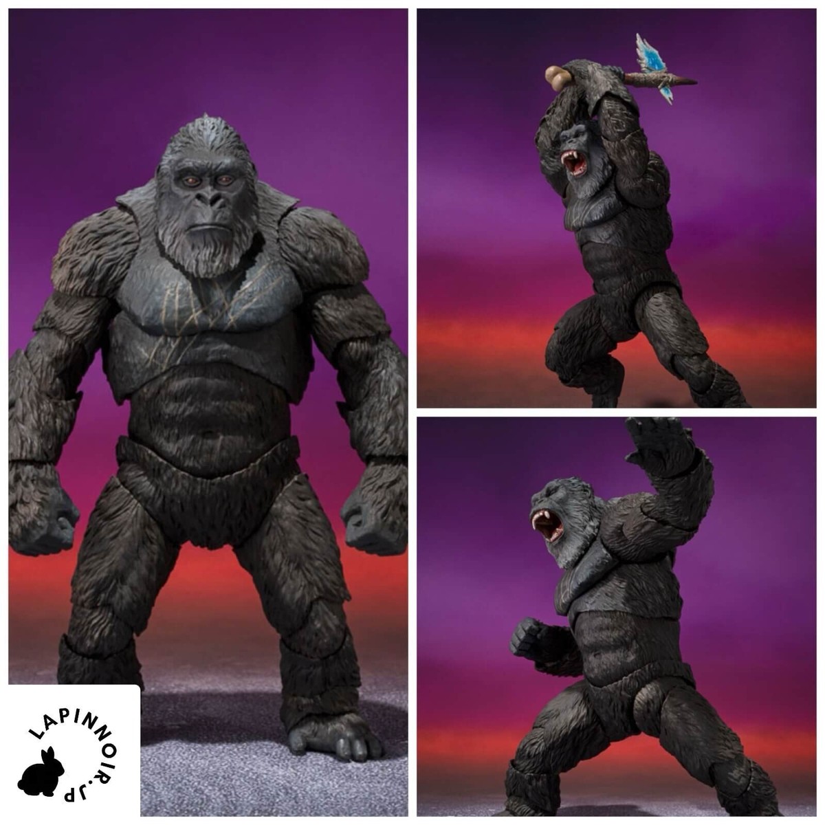 BANDAI - ムービーモンスターシリーズ　外国版『KONG（2021）&amp;KONG（2024）』 Amazon.com: Bandai - Godzilla x Kong - Movie Monster Series