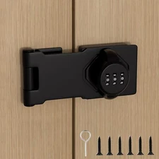 Closet Door Lock Keyless Cabinet Door Locks 3-Digit Password Combination Lock...