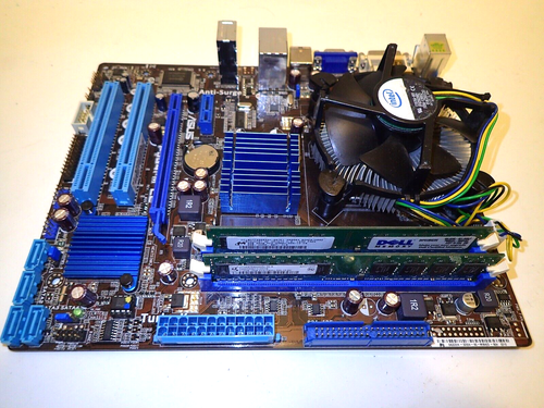 ASUS P5G41-M LE/CSM LGA 775 Intel G41 Micro ATX Motherboard CPU+ 1GB Memory - Picture 4 of 5