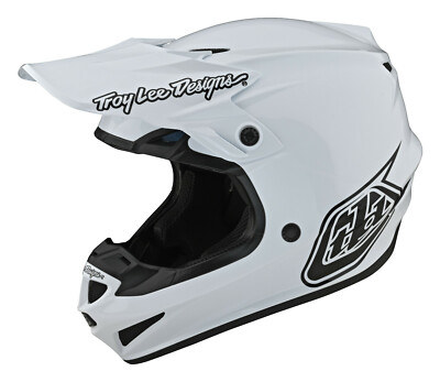 TROY LEE DESIGNS TLD SE4 POLYACRYLITE ERWACHSENE MIPS HELM MONO WEISS NEU MX GÜNSTIG