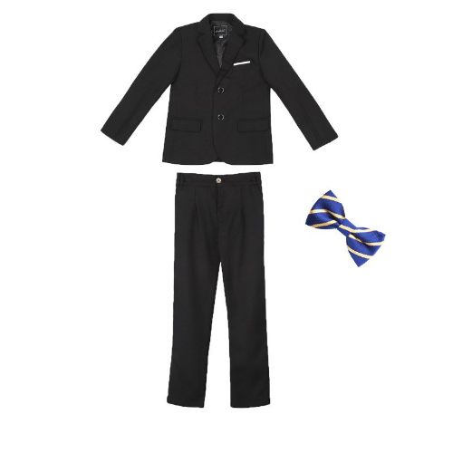 Lot Boys Dark Green Formal Party Set Blazer Vest Pants Tie 4PCS Tuxedo Costume - Picture 24 of 33