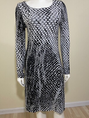 Tianello Ballet Dress Women's Sz XS Multicolor Coquil French Knit Long  Sleeve | eBay