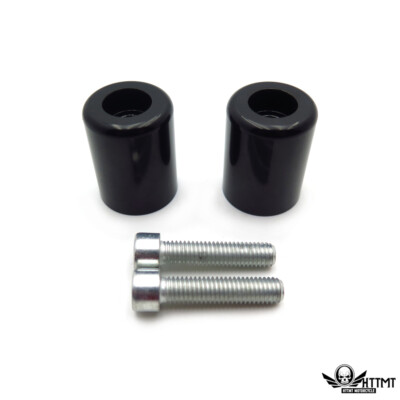 Black Bar Ends Handlebar For 95-12 Kawasaki Ninja ZX6R/06-07