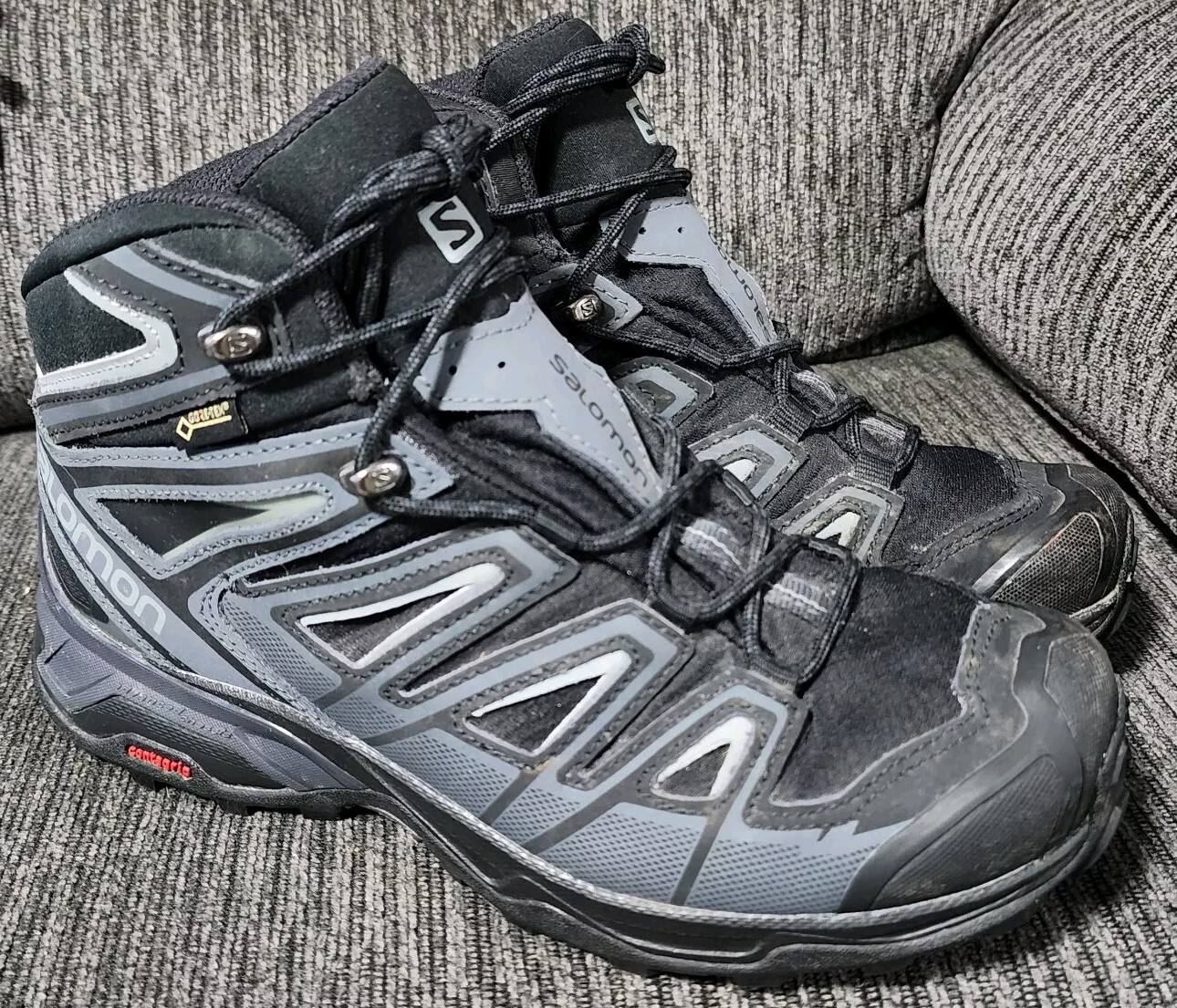 Scarpe da trekking Salomon X Ultra 3 Mid GTX 398674 nere stringate uomo 7 US