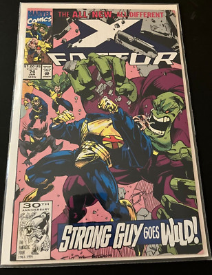 X-Factor #74 Politically Incorrect - 1992 Marvel Comics - Bagged & Boarded  NM