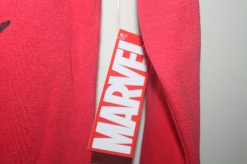 MARVEL SPIDERMAN Christmas Sweatshirt Youth Boy' Size L 10-12 in Red NWT - Picture 2 of 7