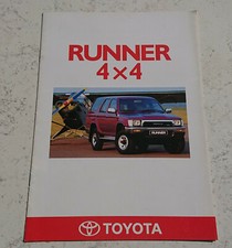 Catalogue publicitaire Toyota Runner 4X4 1990 14 pages brochure prospectus