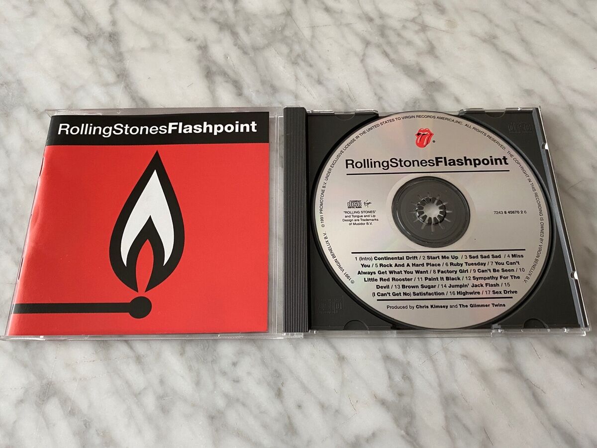 The Rolling Stones Flashpoint CD Virgin Keith Richards Mick Jagger Charlie Watts The Rolling Stones Flashpoint CD Virgin Keith Richards Mick Jagger Charlie Watts