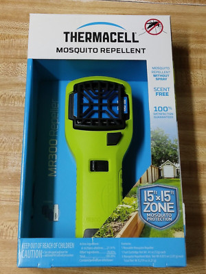 Thermacell Mosquito Repellent MR300 NEW Bright Green. 225 Sq/ Ft Zone Coverage