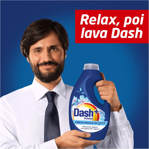 Dash Power Detersivo Liquido Lavatrice, 92 Lavaggi (4X23), Freschezza Di Lenor, - Foto 4 di 5