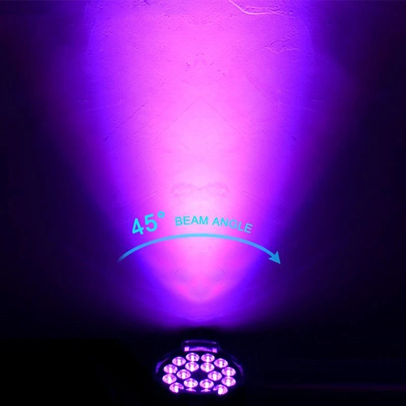 270W PAR Lights RGBW Stage Lighting 18LED DMX512 DJ Disco Party Club Show Light - Image 4 of 4