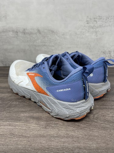 Brooks Cascadia 17 Running Shoes Mens 10 Blue Orange Trail Outdoor - Picture 9 of 14
