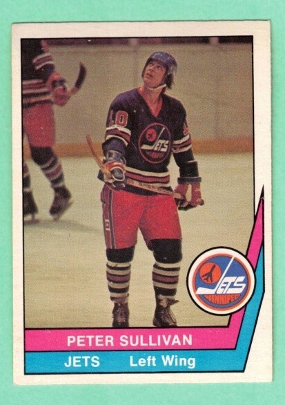 (1) PETER SULLIVAN 1977-78 O-PEE-CHEE WHA # 27 JETS EX-MT  CARD (L2463)