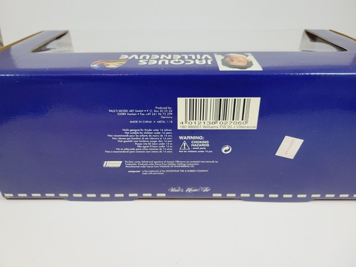 Paul's Model Art 1:18 Williams FW20 Mecachrome F1 Jacques Villeneuve Diecast - Picture 13 of 13