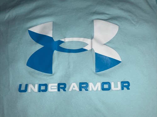 Girl's Under Armour Velocity Big Logo Tech Tee Shirt Size Youth XLarge MSRP $20 - Picture 2 of 6