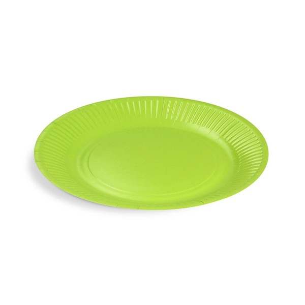 500X Bionature Pappteller Partyteller Fsc Mix Rund Ø23Cm Fettdicht GrüN-image