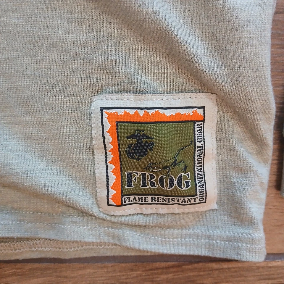 Frog Shirt Mens Medium Tan Potomac Field Gear FR Flame Resistant Base Layer Mock - Image 3 of 4
