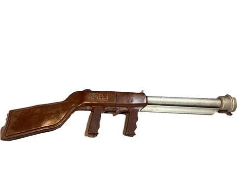 Newell air fire sub-machine gun toy Newell mfg. co. Lowell Mich VINTAGE
