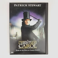 A Christmas Carol 1999 Hallmark TV Movie DVD Patrick Stewart As Ebenezer Scrooge