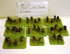 Battlefront FoW Soviet SMG platoon w/Kommisar PAINTED