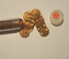 1955-P Wheat Penny Roll   Uncirculated  Plastic Tube  50 Cents