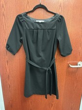 Old Navy Belted Sheath Dress Black Size XS Retro Classic Little Mid Century Mod