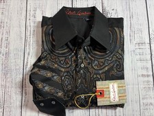NEW Robert Graham Shirt Sz L Paisley RARE Print Vintage 0756
