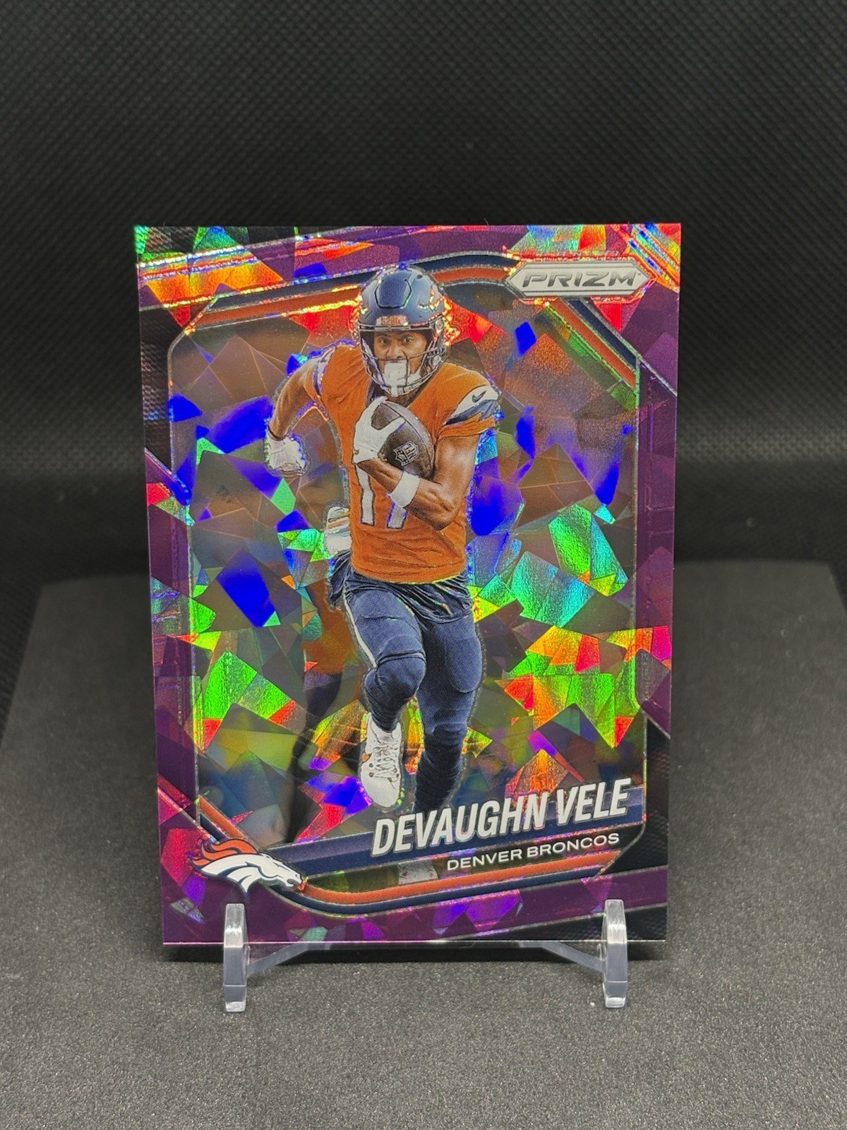 2025 Panini Prizm - Devaughn Vele #54 Purple Ice Prizm /225