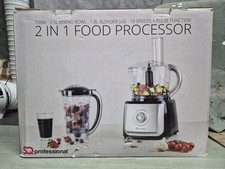 SQ Professional 700W 2-in-1 Food Processor - Black (8244)