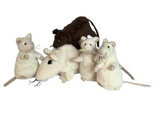 IKEA Plush Lot of 5 GOSIG MUS White  Brown Mouse GOSIG R TTA White Rat