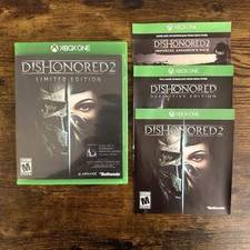 Dishonored 2: Limited Edition Microsoft Xbox One, 2016 Case Inserts Only