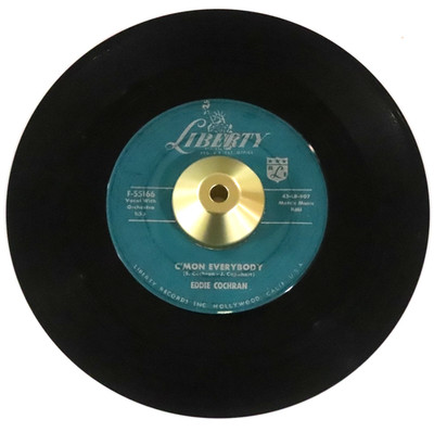 EDDIE COCHRAN 45 C'mon Everybody / Don't Ever Let Me Go LIBERTY 55166 Rockabilly