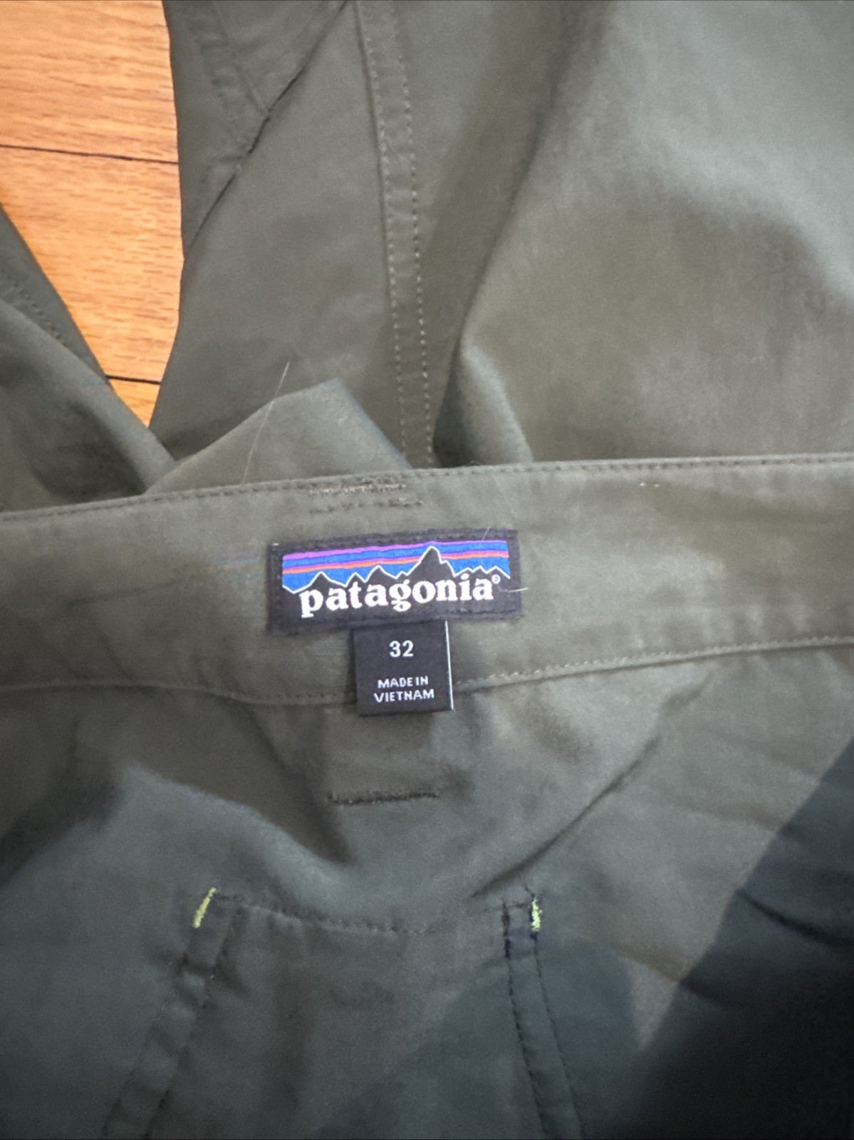 Patagonia Pants Mens 32 Green Gi II Belted Trail Outdoor Hiking Y2K Gorpcore Vtg thumbnail 2