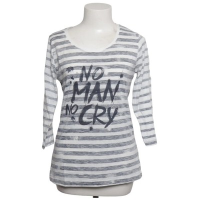 Blue Seven, Langarmshirt, Größe: L, Blau/Weiß, Baumwolle/Polyester, Print #c8y