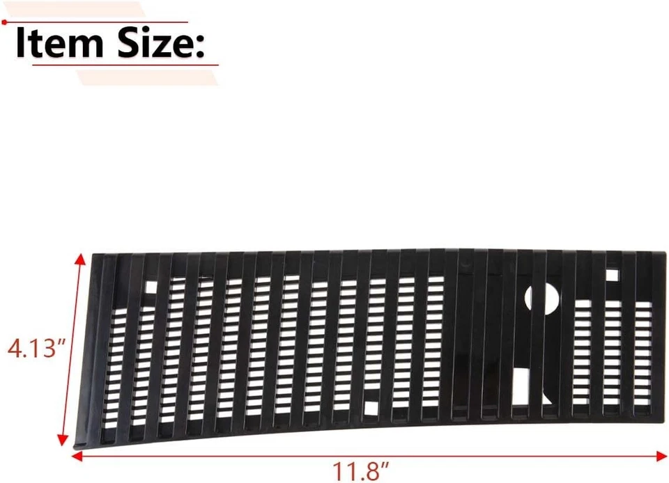 1Set Hood Cowl Top Grille Compatible with Nissan Hardbody Pickup D21 Frontier Pa Foto 3 de 4