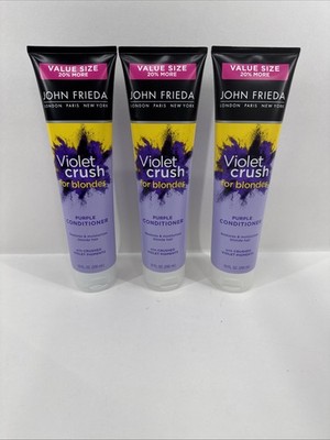 Lots of (3) John Frieda Violet Crush for Blondes Purple Cond 10 fl oz X 3