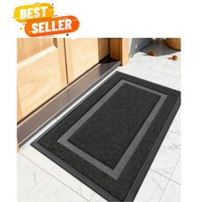 Front Door Mat Indoor Outdoor Entrance, Waterproof All-Season, All-Weather Do...