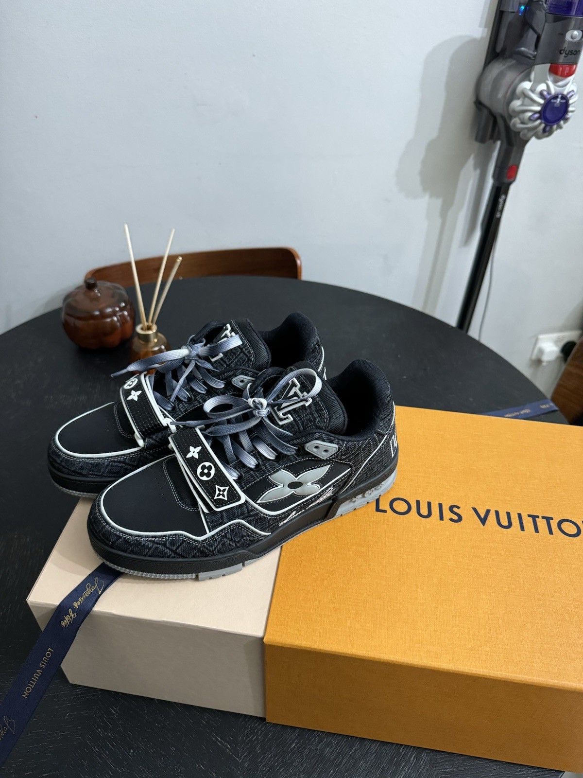 Louis Vuitton LV Trainers – Croc-Embossed Denim – Sold Out! image 5