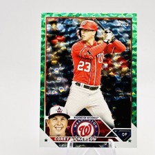 COREY DICKERSON 2023 Topps Update Green Foil /499 #US140 - Nationals / Rays