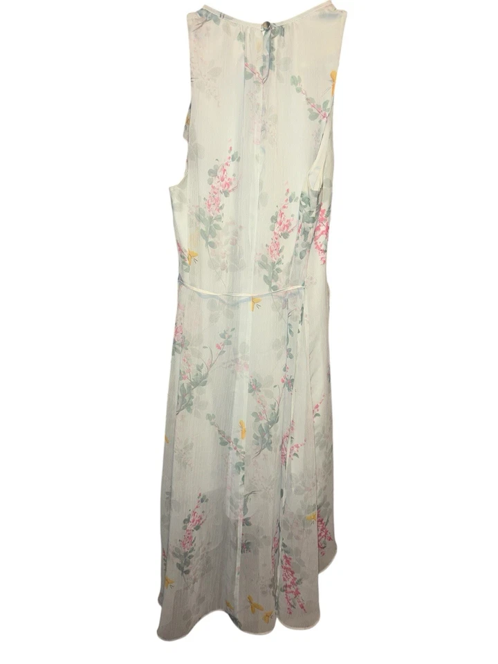Vestido Ted Baker $279 Minorista Pariz Sorbete Floral Alto Bajo Talla US 4/6 Foto 3 de 3