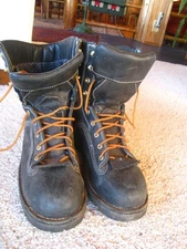 Danner Quarry USA 8in  Mens Black Leather Goretex Work Boots 12D Vibram