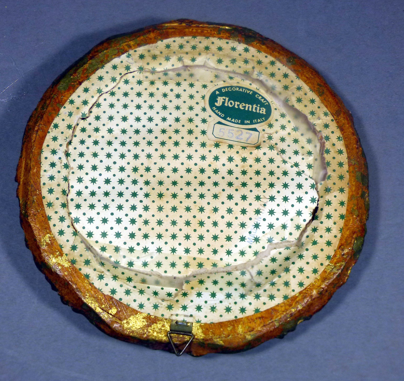 Vintage Florentine  Ornate Gold Round Mirror