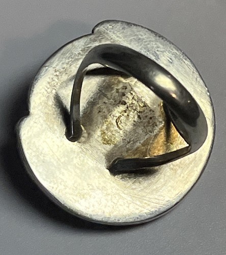 Anillo Navajo Antiguo Peón Plata Esterlina Turquesa Verde y Coral Vintage RARO - Imagen 5 de 6