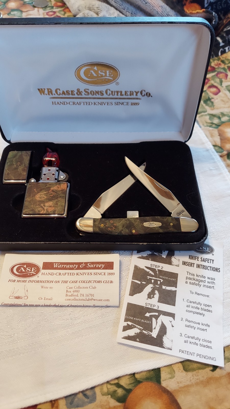 Case Camo Knife And Zippo  Set