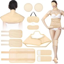 10Pcs Castor Oil Pack Wrap Organic Cotton, Packs Kit for 10pack