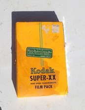Kodak Super XX 541 Film Expired 1950 - 3 1/4 X 4 1/4 Film 12 Exp. Sealed Pack