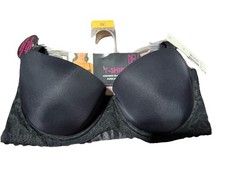 No Boundaries T Shirt Bra 38C Converts To RacerBack Black New