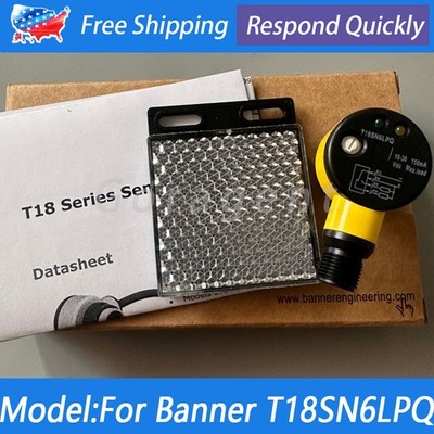 New For Banner Engineering T18SN6LPQ Photoelectric Switch Sensor 10-30VDC NPN