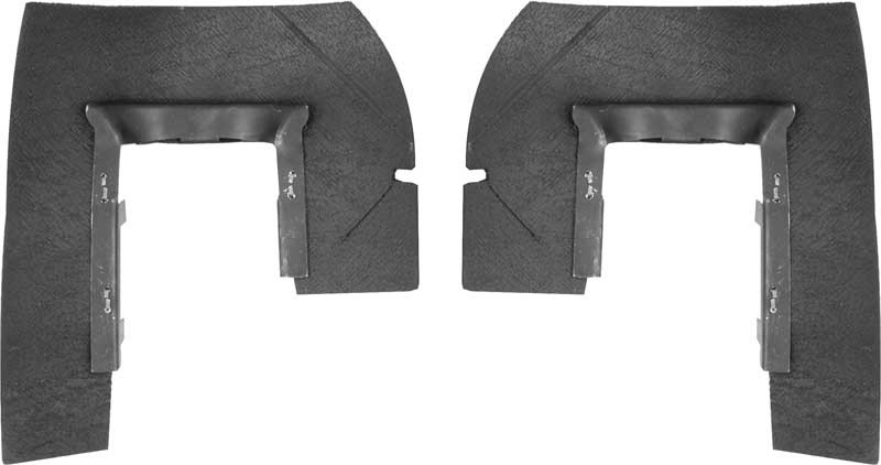 1957 Chevy Bel Air 150 210 Nomad; Under Tail Lamp Dust Seals; with Retainers;