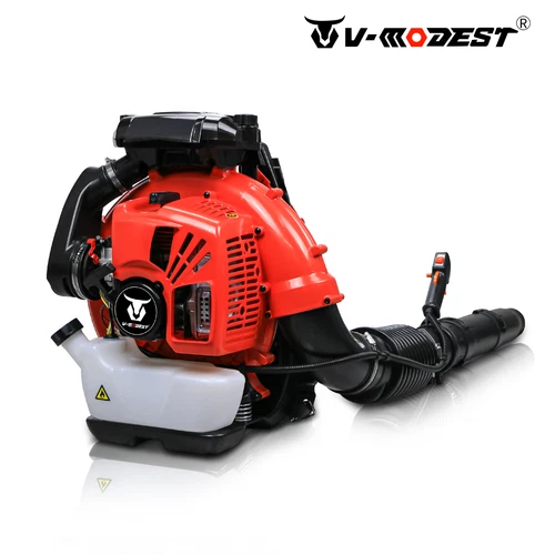 Commercial Backpack Leaf Blower Snow Blowers 75.6CC 2-Stroke Gas Powered 907CFM